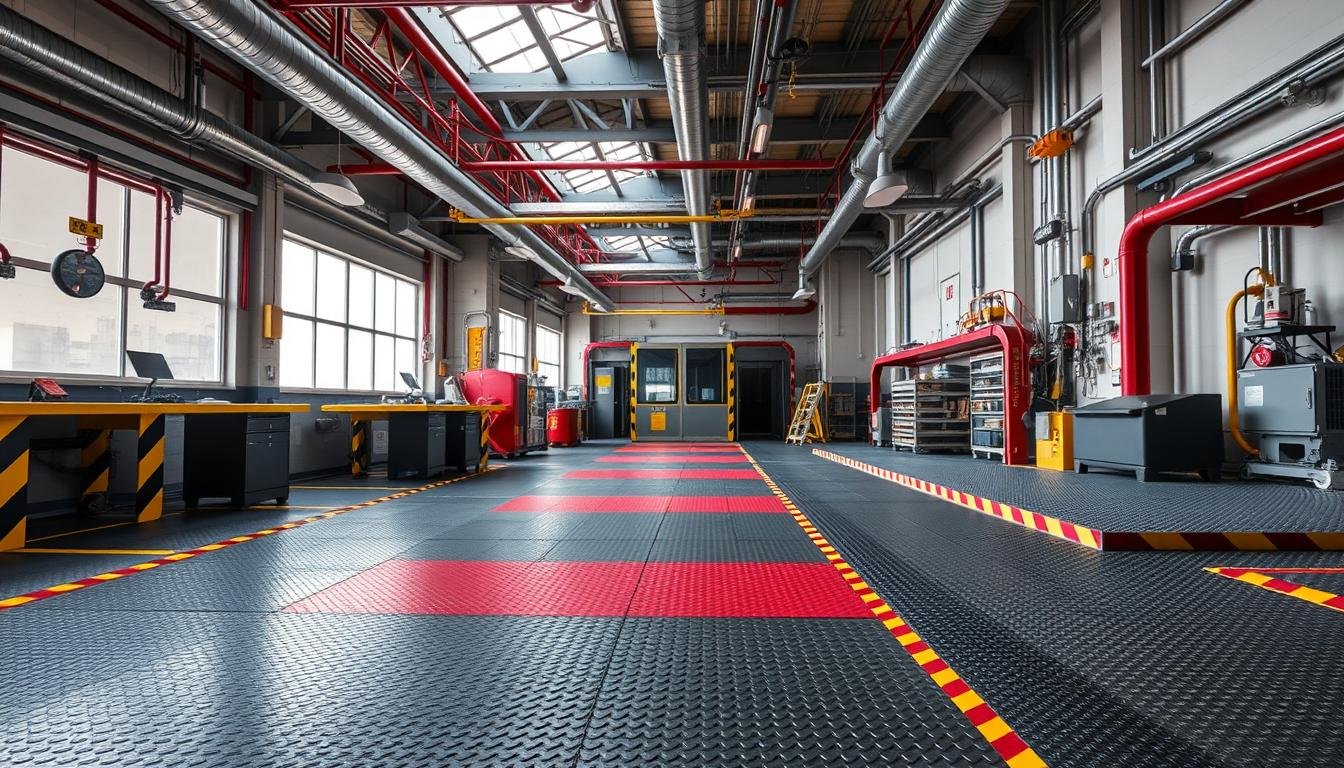 Pisos industriais antiderrapantes