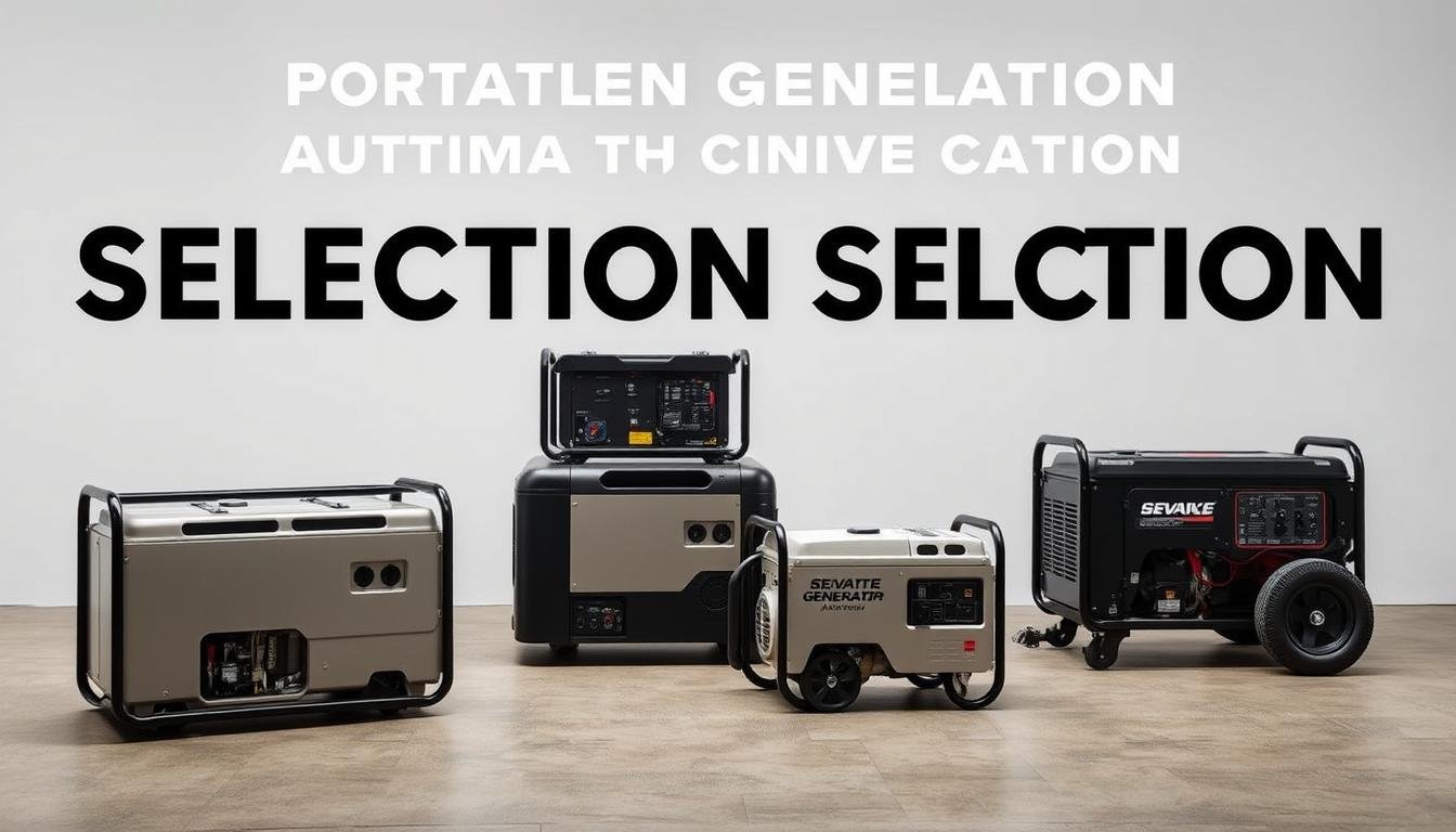 escolha de geradores portáteis