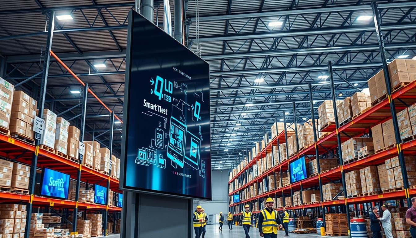 sinalização inteligente nos galpões logísticos